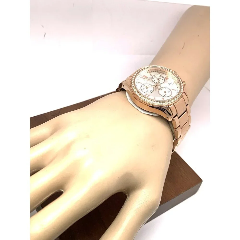 Timex Women's Watch TW2V57900 Quartz Chronograph Silver Dial Rose Gold 38mm